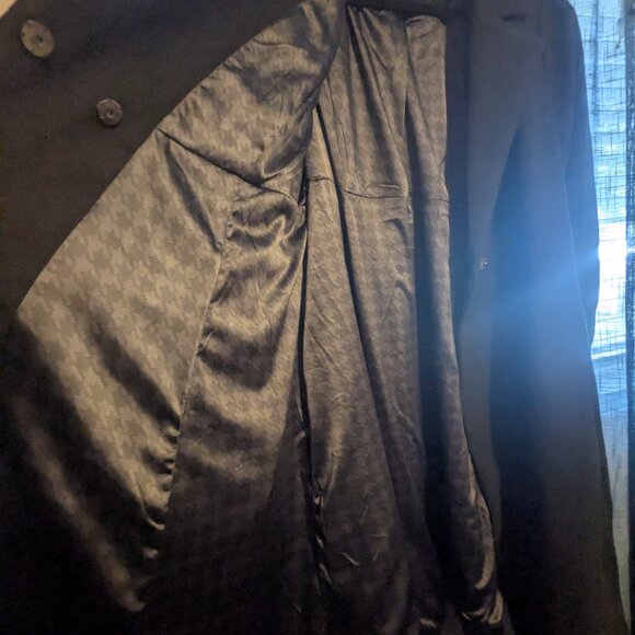 Faux Melton Tie Front Coat - Picture 3 of 7